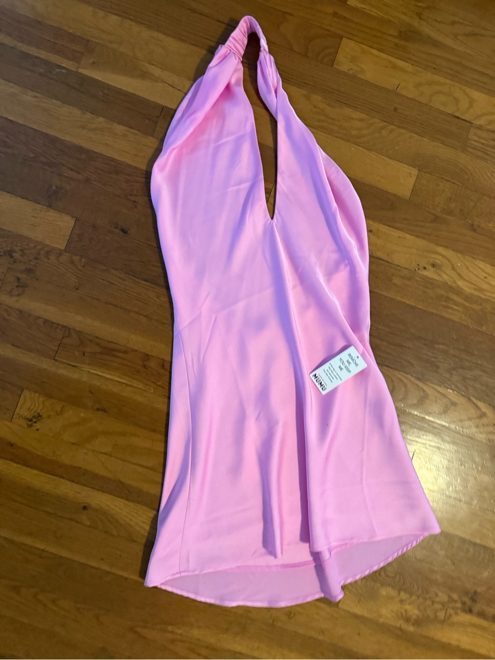 Show Me Your MuMu Jasmine Halter Mini Dress - Pink - Picture 7 of 7